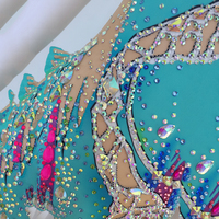 Justaucorps de gymnastique pour filles, Design personnalisé, vêtements de danse, spandex, teinture, sublimation, strass, pour compétition