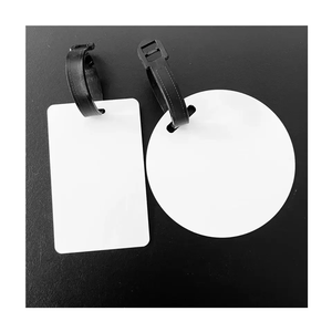 Échantillon <span class=keywords><strong>gratuit</strong></span> de matériaux imprimables d'usine personnalisé double face blanc brillant sublimation blancs étiquette de sac en métal - Product Image 2