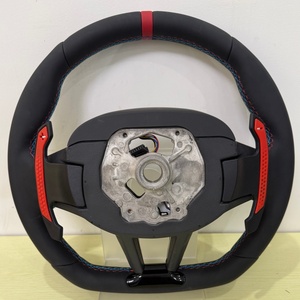 Volant en cuir carbone en stock avec boutons M1 M2 pour <span class=keywords><strong>BMW</strong></span> Séries 1 3 5 F15 F16 F20 F30 F80 F82 M4 G20 M340i G26 G30 540i - Product Image 6