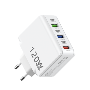 Điện thoại thông minh sạc nhanh đa cổng 3USB 3TypeC <span class=keywords><strong>Adapter</strong></span> 5V3A 6-Port sạc nhanh đối với chúng tôi EU tiêu chuẩn bền 6in1 - Product Image 5