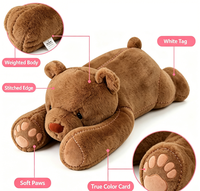 Ours en peluche lesté très rembourré avec coutures renforcées, coussin corporel moelleux pour apaiser l'anxiété, cadeau, décoration chambre et canapé