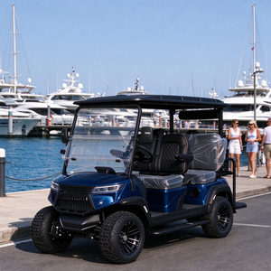 Carrito de Golf Eléctrico Certificado por la CE para 4 Personas, con Neumáticos Todoterreno de 14 Pulgadas, en Venta - Product Image 1
