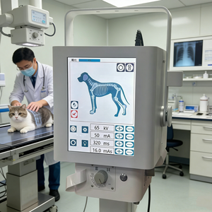 Sistema Portátil de Rayos X Digital Veterinario <span class=keywords><strong>DR</strong></span>, Máquina de Rayos X Ligera con Generador de Alta Frecuencia de 5.6kW, 8kW Opcional - Product Image 3