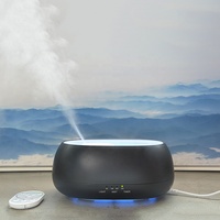 Diffuseur d'arômes, humidificateur d'huiles essentielles, purificateur d'air, lumière LED 7 couleurs, mini humidificateur à brume froide, contrôlé par application, électrostatique, 500 ml