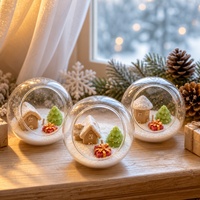 Bougies parfumées artisanales en verre en forme de maison d'hiver, cadeau de Noël original, décoration d'intérieur, bougies aromatiques en gros