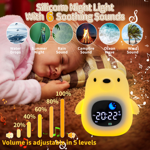 Hot bán bảng đồng hồ kỹ thuật số trẻ em ngủ huấn luyện viên dễ thương đồng hồ báo thức thức dậy ánh sáng đồng hồ thông minh đám mây ánh sáng ban đêm cho trẻ em - Product Image 2