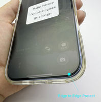 Protection d'écran mate de haute qualité pour téléphone 17 9h anti-espion anti-rayures