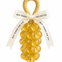 Savon artisanal en forme de grappe de raisin en cristal, transparent, à l'huile d'olive naturelle, pour la décoration de salle de bain, aromathérapie, coffret cadeau, sérigraphie, vente en gros