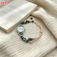 Hengdian Schmuck Auffällige Goldfarbene CZ-Herz-Uhr Damenuhr Blickfang Modischer Klassiker für Nachtausgänge & Besondere Anlässe