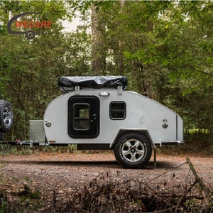 Remolque Teardrop Todoterreno WECARE, Mini Caravana con Portaequipajes y Toldo, Ligera, para Campamentos de Aventura - Product Image 1