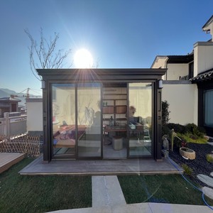 מפעל כל העונה תריס חשמל אלומיניום פרגולה גן חופה גזבו בחוץ פרגולות פרגולות ממונע - Product Image 3