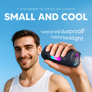 Altavoz Portátil para Festivales, Resistente al Agua IPX6, Altavoz <span class=keywords><strong>de</strong></span> 10 W con Luces RGB Dinámicas, Emparejamiento TWS, Perfecto para Días <span class=keywords><strong>de</strong></span> Playa y Fiestas - Product Image 2