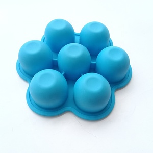 <span class=keywords><strong>Mini</strong></span> molde de silicona de calidad alimentaria para paletas, paquete de 7 cavidades, DIY, con palos y protectores de goteo para picaduras de huevos, molde de helado y bebé, 2 uds. - Product Image 6