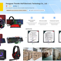Clavier et souris filaires à une main avec rétro-éclairage de mélange multicolore mini clavier de jeu pour téléphone portable jeu CF et manger du poulet