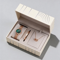 Boîte à montres personnalisée avec couvercle rabattable hexagonal, boîte de rangement multifonctionnelle haut de gamme pour montre et bracelet de rechange