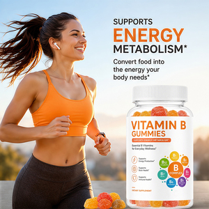 Vente en gros en vrac de compléments nutritionnels sous marque <span class=keywords><strong>blanche</strong></span> pour la santé cérébrale et l'amélioration des performances, marque personnalisée OEM, Gummies de vitamines B pour adultes - Product Image 5