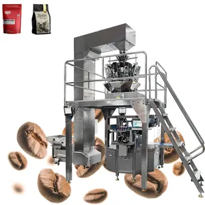 Vertical Rotary Quantitative Filling Full Automatic Coffee Bean Pouch Doy Pack Premade Bag Filling Packing Machine