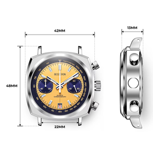 Nouvelle montre chronographe à quartz de luxe 2026 pour hommes avec boîtier en acier inoxydable, fabricants de montres pour hommes, logo personnalisé - Product Image 4