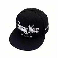 Casquette Snapback 6 Panneaux à Visière Plate en Polyester, Broderie Lettre Gothique 3D, Style Hip Hop Urbain, OEM Fabricant Grossiste