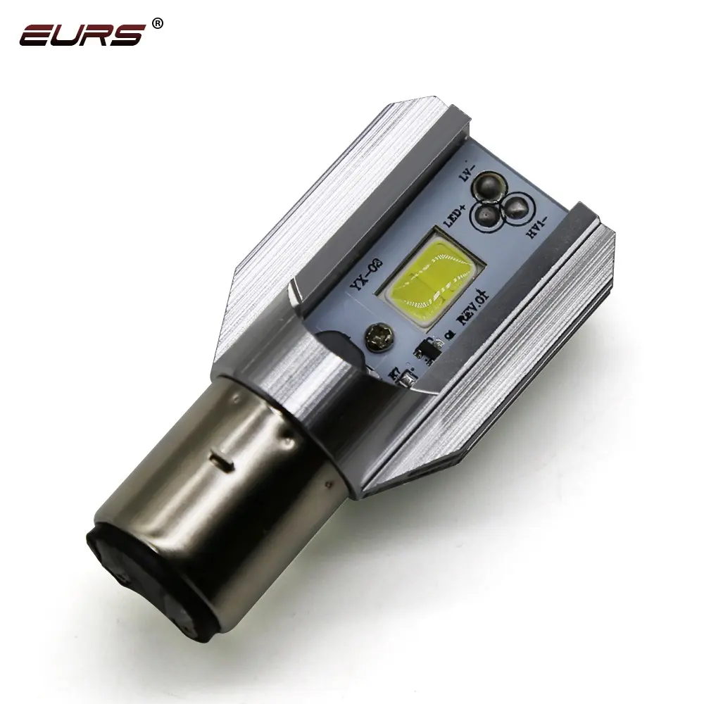 EURS Popular Good Price Motorcycle Scooter LED Headlight Bulb M2s BA20D H4 for motorcycle 12W 800LM COB chip