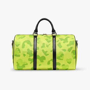 <strong>Hot</strong> Women <strong>Pink</strong> Cow Heart Pattern Weekender Duffle <strong>Bag</strong> Waterproof PU Large Travel <strong>Bag</strong> Carry on Handbag Detachable Shoulder Strap - Product Image 2