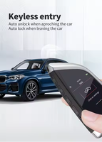 Clé de voiture intelligente LCD à 4 boutons, entrée sans clé, en alliage ABS, pour Mercedes-Benz, Audi, Lexus – Vente chaude