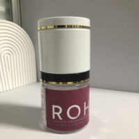 Pot en plastique cosmétique givré pour beurre corporel, gommage, crème pour le visage, 250 ml, 350 ml, 500 ml, pot en plastique pour cheveux avec couvercle
