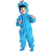 नई शैली लवली आलीशान Jumpsuit फैशन कुकी दानव एल्मो बच्चों के लिए हेलोवीन वेशभूषा
