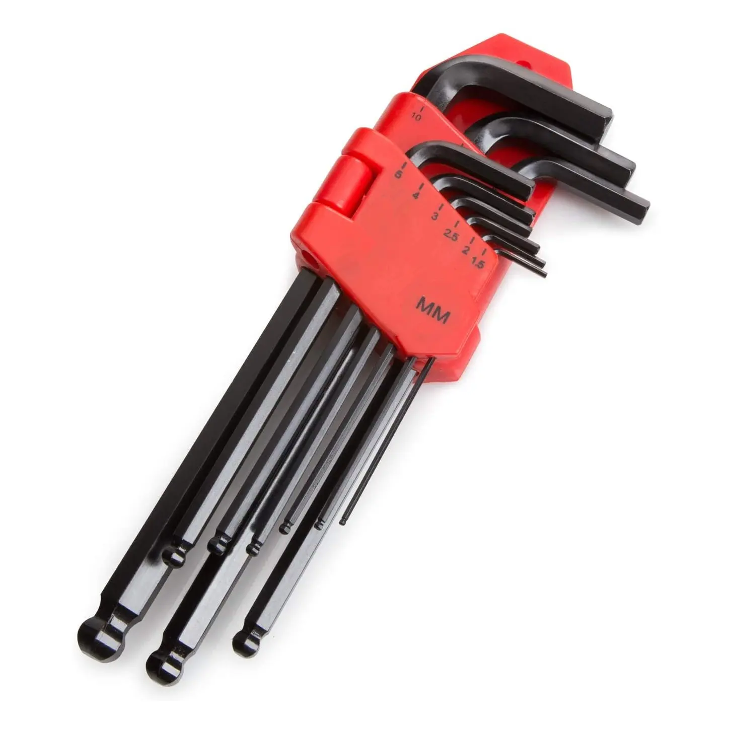 Popular Type 9PCS Hex Key Wrench Set Car Repair Tools Allen Wrench Ball Head Chrome Vanadium Hex Key Set