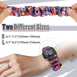 Correa de reloj Scrunchie de venta directa de fábrica para <span class=keywords><strong>Fitbit</strong></span> Versa 4/<span class=keywords><strong>Fitbit</strong></span> Sense 2/<span class=keywords><strong>Fitbit</strong></span> Versa 3/<span class=keywords><strong>Fitbit</strong></span> Sense - Product Image 3