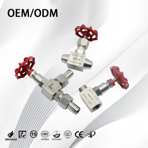 SS304/SS316 Industrial personalizar válvula de aguja de dos vías roscada hembra de ángulo recto de alta presión para tratamiento de agua - Product Image 3