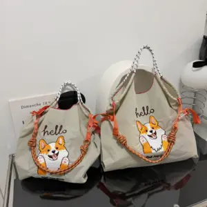 Borsa tote nuova moda personalizzata a forma di Logo con Design personalizzabile