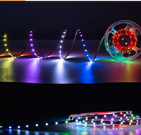 Bande LED intelligente adressable RGBIC, pleine couleur, connectée par USB, bande LED COB, effet magique, directement du fabricant