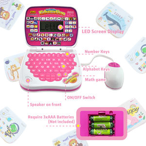 Ordenador Portátil Multifunción con Voz ABC para Niños, Juguetes Educativos Inteligentes, Ordenador de Aprendizaje para Niños en <span class=keywords><strong>Español</strong></span> - Product Image 3