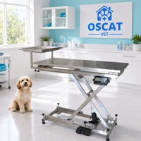 Table de chirurgie vétérinaire OSCAT avec balance électronique, table d'opération pour animaux à hauteur réglable électriquement, équipement vétérinaire