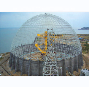 Structure en acier à grande portée, dôme, abri sec, structure en ossature, hangar de stockage du charbon, bâtiment - Product Image 2
