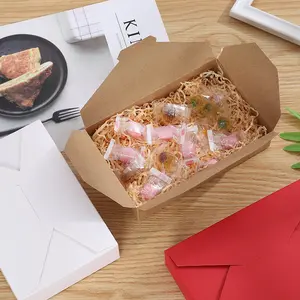 사용자 정의 크래프트 케이크 종이 상자 초콜릿 쿠키 사탕 상자 마카롱 패키지 디저트 미니 머핀 상자 도매