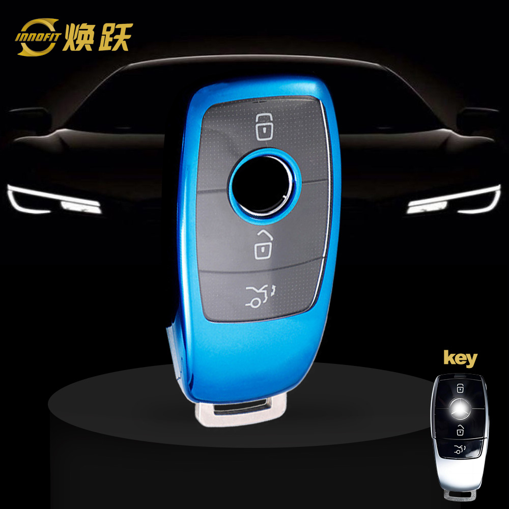 MEB1T1-White Transparent Button-Blue Plating