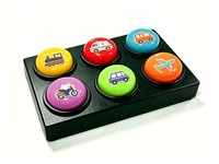 Boîte à boutons avec impression personnalisée pour articles d'usine