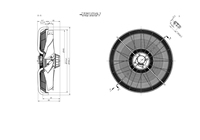 Ventilador de Refrigeración ZIEHL-ABEGG Original Nuevo de Venta Caliente, Ventilador Silencioso FC091-SDS.7Q.V7