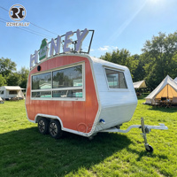 Camion de cuisine mobile certifié CE pour poulet frit, camion de smoothies flexible, chariot de tacos pour l'extérieur