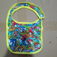 Bavoirs pour bébé en bambou doux et lavable, personnalisables en gros, avec motifs de dessins animés imprimés, bouton-pression, bambou doux imprimé sur mesure