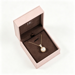 Boîte à bijoux minimaliste en cuir PU avec couvercle rabattable, insert en velours, estampage à chaud, logo personnalisé, vente directe d'usine - Product Image 2