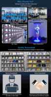 Proyector LED de Hologramas 3D, Ventilador de Hologramas Cilíndrico para Empalme, Pantalla Publicitaria de Hologramas Humanos en Vitrina