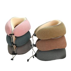 Cadeaux de bureau, voyage d'affaires, oreiller de soutien cervical en U, voyage longue distance, siège de voiture, mousse à mémoire de forme, sieste en <span class=keywords><strong>avion</strong></span>, 100% coton - Product Image 4