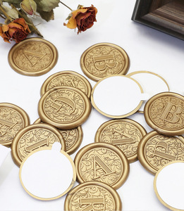 Custom Logo Self-Adhesive <strong>Wax</strong> <strong>Seal</strong> Sticker Luxury Resin Paraffin Paper-for Wedding Office DIY Home Decorations <strong>Envelope</strong> <strong>Seal</strong> - Product Image 3