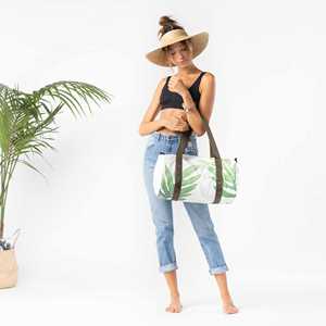 Juego de Bolsas de Viaje Deportivas Impermeables Personalizadas, Bolsas de Lona Tyvek para Fin de Semana o <span class=keywords><strong>Viajes</strong></span> Cortos con Compartimento para Zapatos - Product Image 5