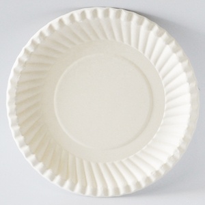 Ensemble d'assiettes en papier bagasse canne à sucre jetables écologiques assiettes compostables ustensiles pour barbecue camping vaisselle biodégradable - Product Image 6