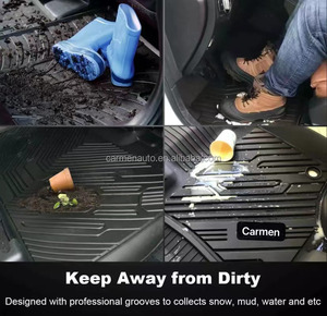 พรมปูพื้นรถยนต์วัสดุ TPE ทำความสะอาดง่ายโลโก้ OEM พรมกันน้ำสำหรับ Toyota Hyundai Kia โรงงาน<span class=keywords><strong>2022</strong></span> - Product Image 4