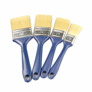 Brocha de pintura industrial DIY con mango de madera y <span class=keywords><strong>cerdas</strong></span> de poliéster, compatible con OEM, para paredes y marcos planos, todos los tamaños, para pulido - Product Image 2